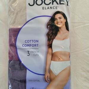 Jockey Elance Cotton Comfort Panties - Purple & White